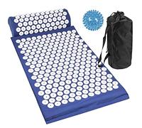 Komodo Acupressure Mat with Pillow & Ball Acupuncture Massage Set (Blue)