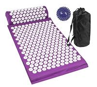 Komodo Acupressure Mat with Pillow & Ball Acupuncture Massage Set (Purple)