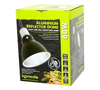 Komodo Aluminium Light and Heat Reflector Dome Highly Reflective for Pet Habitat Tortoise Table Terrarium Vivarium Reptile Enclosure Lighting - 14cm