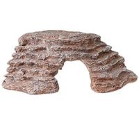 Komodo Basking Platform Corner Ramp for Reptiles in Brown 100% Natural Non Toxic Easy Clean Terrarium Vivarium Climbing Decor for Enclosures - Large