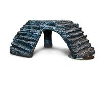 Komodo Basking Platform Corner Ramp, Small, Grey, Decor for Terrariums and Vivariums, Reptile Decor, Reptile Hideout, Aquarium Decor, Reptile Accessory