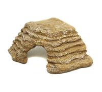 Komodo Basking Platform Corner Ramp, Large, Sandstone, Decor for Terrariums and Vivariums, Reptile Decor, Reptile Hideout, Aquarium Decor, Reptile Accessory