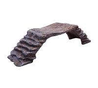 Komodo Basking Platform Ramp for Reptiles in Brown 100% Natural Non Toxic Easy Clean Terrarium Vivarium Climbing Decor for Enclosures - Large