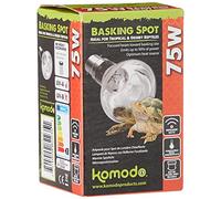 Komodo Basking Spot Bulb - Adjustable Temperature, Durable Day/Night Heating for Reptiles 75W