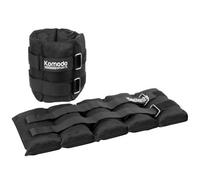 Komodo Black Adjustable Ankle Weights - Max 10Kg