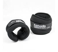 Komodo Black Neoprene Ankle and Wrist Weights (1Kg = 2x 0.5Kg)