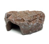 Komodo Brown Rock Den Safe Reptile Hideout Basking Habitat Terrarium, Vivarium & Aquarium Natural Looking Cave Décor - Medium