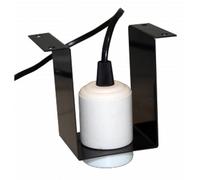 Komodo Ceramic Lamp Fixture and Mounting Bracket for Reptile Enclosures Durable Mountable Heat Resistant Basking Light Bulb Indoor Habitat Lighting