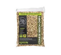 Komodo Coarse Beech Chips Substrate for Reptile Cage Vivarium Habitat Premium Natural Non Toxic Durable Long Lasting Moisture Control Bedding - 12L