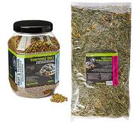 Komodo Complete Holistic Tortoise Diet Fruit and Flower 680 g, Balanced food for Tortoises, Natural Flavoured Tortoise Food & Tortoise Edible Bedding 10L, by,