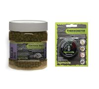 Komodo Complete Holistic Tortoise Diet Salad Mix 680g + Komodo Analog Thermometer | Balanced Nutrition & Easy Habitat Monitoring Bundle for Tortoises