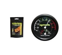 Komodo Crested Gecko Care Bundle - Complete Diet Papaya, Banana & Honey 60g + Combined Thermometer & Hygrometer, Analog Black (0.04kg)