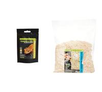 Komodo Crested Gecko Complete Diet Papaya, Banana & Honey 60g + Komodo Aspen Bed Terrain 12L | Balanced Nutrition & Natural Habitat Bedding for Reptiles