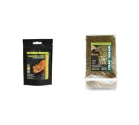 Komodo Crested Gecko Complete Diet Papaya, Banana & Honey 60g + Komodo Straw Terrain 12L | Nutrition & Natural Habitat Bundle for Reptiles