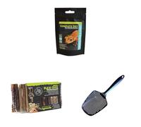 Komodo Crested Gecko Complete Diet Tropical Fruit & Insect 60 g + Flexi Stix Small Natural Décor + Sand Scoop Cleaning Tool