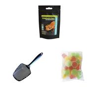 Komodo Crested Gecko Complete Diet Tropical Fruit & Insect 60 g + Sand Scoop Cleaning Tool + Jelly Pots Fruit Mix 30 Pack