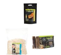 Komodo Crested Gecko Diet 60g + Aspen Bed Terrain 12L + Flexi Stix Small 240g | Nutrition, Natural Bedding & Enrichment Décor for Geckos & Reptiles