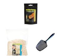 Komodo Crested Gecko Diet 60g + Aspen Bed Terrain 12L + Sand Scoop Tool | Nutrition, Natural Bedding & Easy Cleaning for Geckos & Reptile Habitats