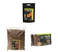 Komodo Crested Gecko Diet 60g + Coconut Terrain 12L + Flexi Stix Small | Nutrition, Natural Bedding & Interactive Décor for Geckos & Reptiles