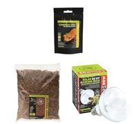 Komodo Crested Gecko Diet 60g + Coconut Terrain 12L + Solar D3 UV 80W