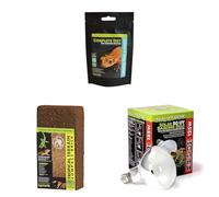 Komodo Crested Gecko Diet 60g + Tropical Terrain Brick + 125W Solar D3 UV Basking Bulb
