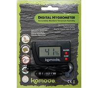 Komodo Digital Hygrometer, Digital Hygrometer for Reptile Habitats,black|green
