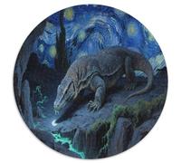 Komodo Dragon 1000 Piece Round Puzzles for Kids And Adults Gift for Family Unique Shape And Home Decor Creative for Teenagers And Adults 1000pcs (67.5x67.5cm)