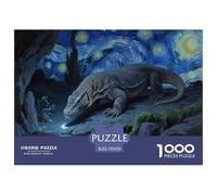 Komodo Dragon 1000 Pieces Premium Jigsaw for Adults Cool Collage Effect, Home Decoration, Educational, Challenging Puzzle Games 70x50cm/1000pcs