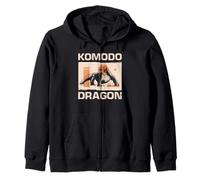Komodo Dragon Animal Reptile Lovers Gifts Zip Hoodie