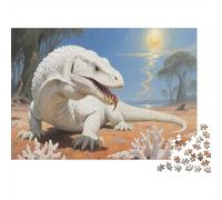Komodo Dragon Jigsaw 1000 Piece Challenge Toys for Adults Fierce Animals Impossible Jigsaw Puzzles Educational Games Home Decoration 1000pcs (75x50cm)