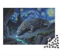 Komodo Dragon Jigsaw 1000 Pieces Challenge Toys For Adults And Kids Fierce Animals Impossible Jigsaw Puzzles Educational Games Home Decoration 1000pcs (75x50cm)