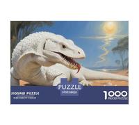 Komodo Dragon Jigsaw Puzzles Puzzle for Adults Kids. 1000 Piece Whimsical Challenge Toy Educational Game Home Decoration for Adults& Kids Age 14 Years Up 38x26cm/1000pcs