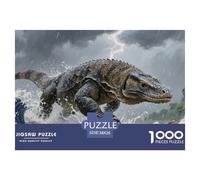Komodo Dragon Jigsaw Puzzles Puzzles for Adults Kids. 1000 Piece Impossible Challenge Toy Educational Games Home Decoration for Adults& Kids Age 14 Years Up 38x26cm/1000pcs