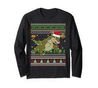 Komodo Dragon Ugly Christmas Sweater Holiday Santa Cute Xmas Long Sleeve T-Shirt