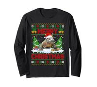 Komodo Dragon Ugly Xmas Sweater Funny Animal Merry Christmas Long Sleeve T-Shirt