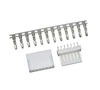 Komodo Electronics 2510 2.54mm 7-pin White Board-to-Wire Crimp Connectors, Pack of 10, Compatible With Molex KK 254 / Molex 501