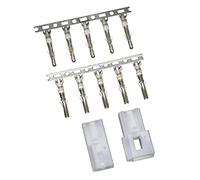 Komodo Electronics 5500/5600 3.68mm 2-pin Wire-to-Wire Crimp Connector Plug + Wire Socket + Crimps, Pack of 20 Compatible With Molex 5500/5600