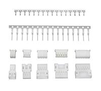 Komodo Electronics PH/PHA 2.0mm 2-pin Wire-to-Wire Crimp Connector Plug + Wire Socket + Crimps, Pack of 10 Compatible With JST PH/JST PHA
