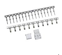 Komodo Electronics PH/PHA 2.0mm 3-pin Wire-to-Wire Crimp Connector Plug + Wire Socket + Crimps, Pack of 5 Compatible With JST PH/JST PHA