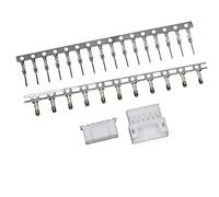Komodo Electronics PH/PHA 2.0mm 6-pin Wire-to-Wire Crimp Connector Plug + Wire Socket + Crimps, Pack of 20 Compatible With JST PH/JST PHA