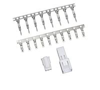Komodo Electronics SMH/SMP 2.5mm 2-pin Wire-to-Wire Crimp Connector Plug + Wire Socket + Crimps, Pack of 10 Compatible With Yeonho SMH250 / Yeonho SMP250