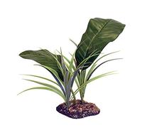 Komodo Evergreen Canopy with Weighted Base Two Tiered Hygienic Easy Clean Foliage Habitat Hideout for Reptiles