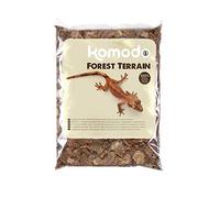 Komodo Forest Terrain Orchid Bark Fine Chips Tropical Forest Organic 24L | Orchid bark substrate for tropical & forest terrariums - natural bedding for wet or dry reptile set-ups