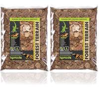 Komodo Forest Terrain Orchid Bark Fine Chips Tropical Forest Organic Substrate or Terrarium Vivarium Jungle Habitat Lush Realistic Plant Accessory - 6L (Pack of 2)