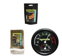 Komodo Gecko Diet 60g + Straw Terrain 12L + Thermometer/Hygrometer