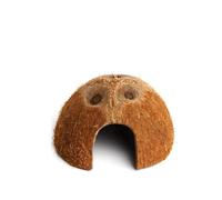 Komodo Habitat Coconut Den for Reptiles Amphibians Small Cave Shelter Hideout Nesting Habitat Safe Durable Natural Look Easy Clean for Terrarium Tank