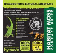 Komodo Habitat Moss Compact Brick, May Vary