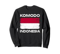 Komodo Indonesia Flag Design Indonesian Flag Pride Sweatshirt