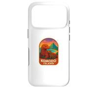 Komodo Island Dragon Mom and Baby Travel Badge Wildlife Gift Case for iPhone 17 Pro