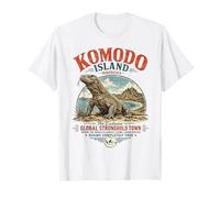 Komodo Island Indonesia - Vintage Komodo Dragon Capital T-Shirt
